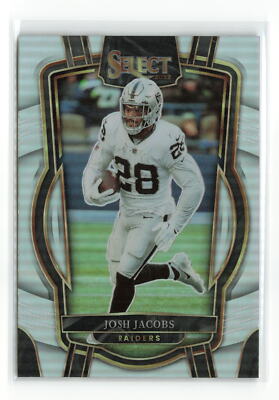 JOSH JACOBS #250 2022 PANINI SELECT RAIDERS SILVER