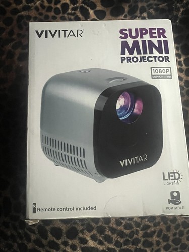 VIVITAR SUPER MINI PORTABLE PROJECTOR 1080P SUPPORT FHD - New - Fast Shipping - 第 1/5 張圖片