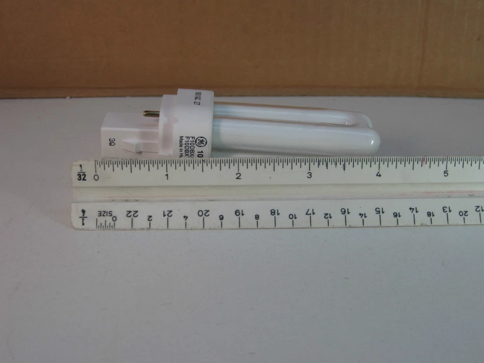 (4-Pack) GE F10DBX/827 F10DBXT4/SPX27 Fluorescent Light Bulb 10W G24d-1 2-Pin - Image 2 of 4