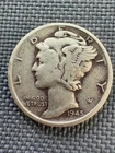 1945 Mercury Dime | 90% Silver | Exact Coin Shown | Good Condition | COA | #351