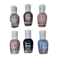 Lot Of 6 Sally Hansen Good Kind Pure Vegan Nail Polish 050 156 229 235 365 373