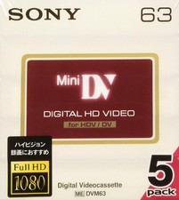 SONY 5DVM63HD Mini DV cassette tape Recording media for video camera New
