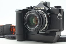  N MINT Olympus OM-2N Black ZUIKO MC 50mm F1.8 Winder 2 Serviced Tested JAPAN