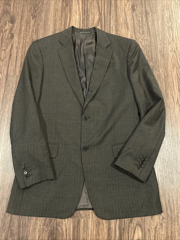 Chaqueta Blazer John Varvatos Para Hombre Mezcla Lana Marrón Cuadros Italia • 40R (Estados Unidos) 50R (UE) Foto 2 de 4