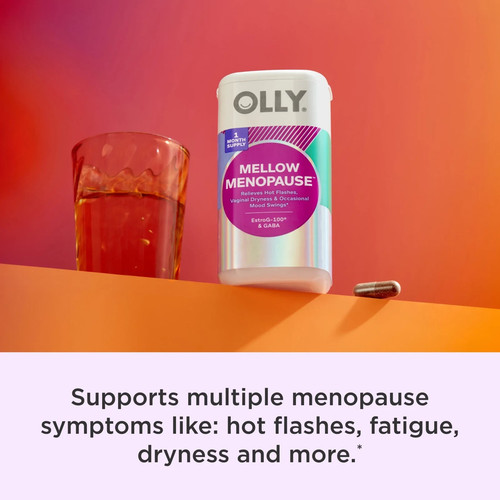 ✨Mellow Meno Supplements, Vegan Capsules, Estrog-100®, GABA, 1 Capsule per Servi - Picture 8 of 11