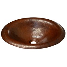Native Trails CPS286 Maestro Lotus Copper Dropin Bathroom Sink Antique