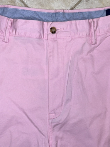 Polo Ralph Lauren uomo 30 vestibilità classica 6" pantaloncino elasticizzato rosa con frangia blu nuovo con etichetta - Foto 4 di 11