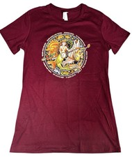 Ray Troll  Size M  Maroon SIRENS' SONG  Mermaid T- SHIRT  100 Cotton NEW