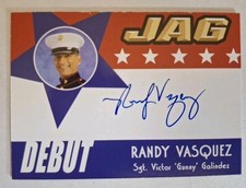 JAG 2006 Autograph Debut Card D3 Randy Vasquez As Sgt Gunny Galindez