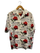 WACKO MARIA Aloha Shirt M Rayon WHT 22SS WMS HI04