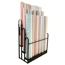Fabric Roll Storage Organizer 3 Tier Metal Display Rack Adjustable Height