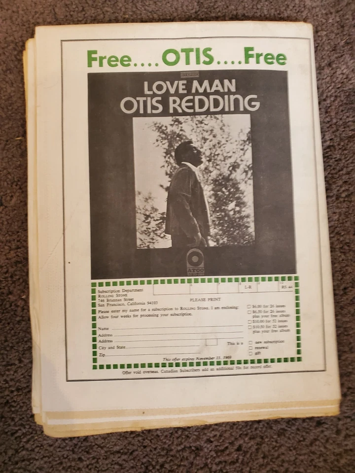 ROLLING STONE #44 DAVID CROSBY Cover John Lennon Back Cover Very Good condition - Image 3 of 4
