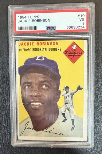1954 Topps - Jackie Robinson #10 PSA 3