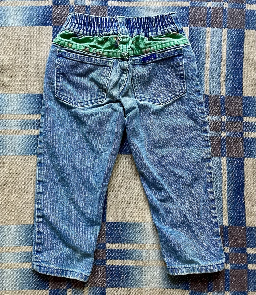 Vintage 1970s/80’s Kids Osh Kosh B’gosh Cowboy Lined Denim Jeans 2T - Image 3 of 4