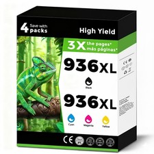 936XL 936e Ink Cartridges 4 Pack for HP OfficeJet Pro 9125e 9135e
