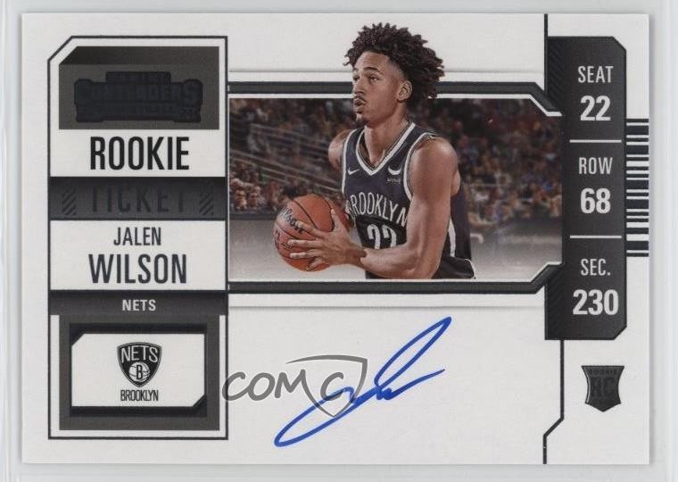 2023-24 Panini Contenders Ticket Variation Jalen Wilson #112 Rookie Auto RC 1p4b