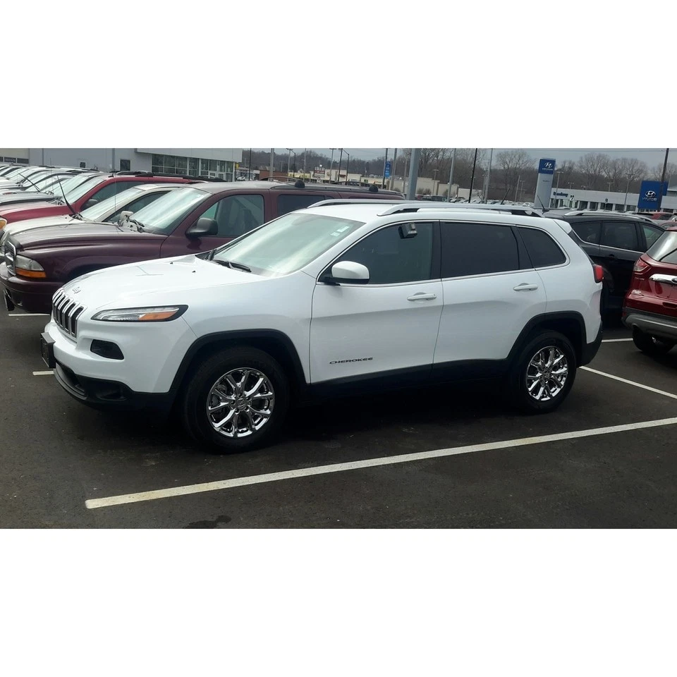 Tapacubos tapacubos cromados de 17" para Jeep Cherokee 2014-2018 4 para llantas Foto 4 de 4