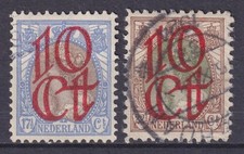 p1534/ Netherlands (2 stk) Overprint Issue 1923