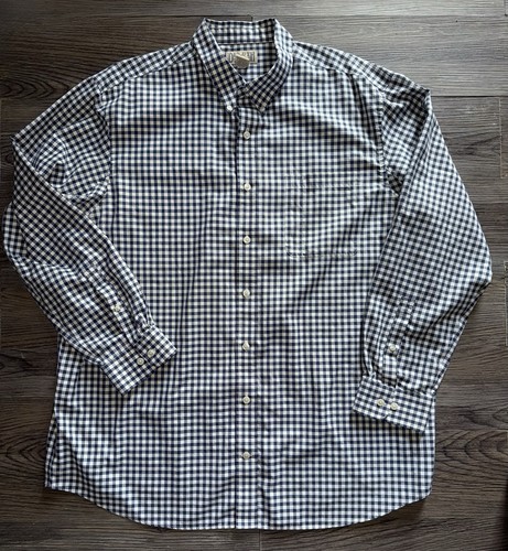 Duluth Trading langärmliges Button-Down-Hemd kariert Größe 2XL Tall Herren