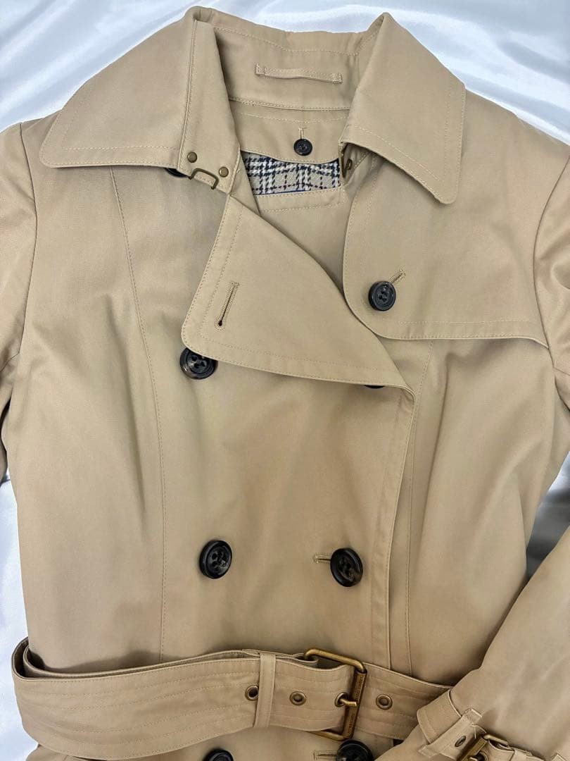 Burberry Blue Label Trench Coat Belted With Liner Size 38 For Women thumbnail 2