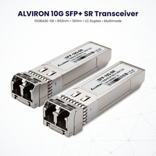 SFP 10G SR Lot of 2 850nm MMF 300m Cisco Compatible - ALVIRON