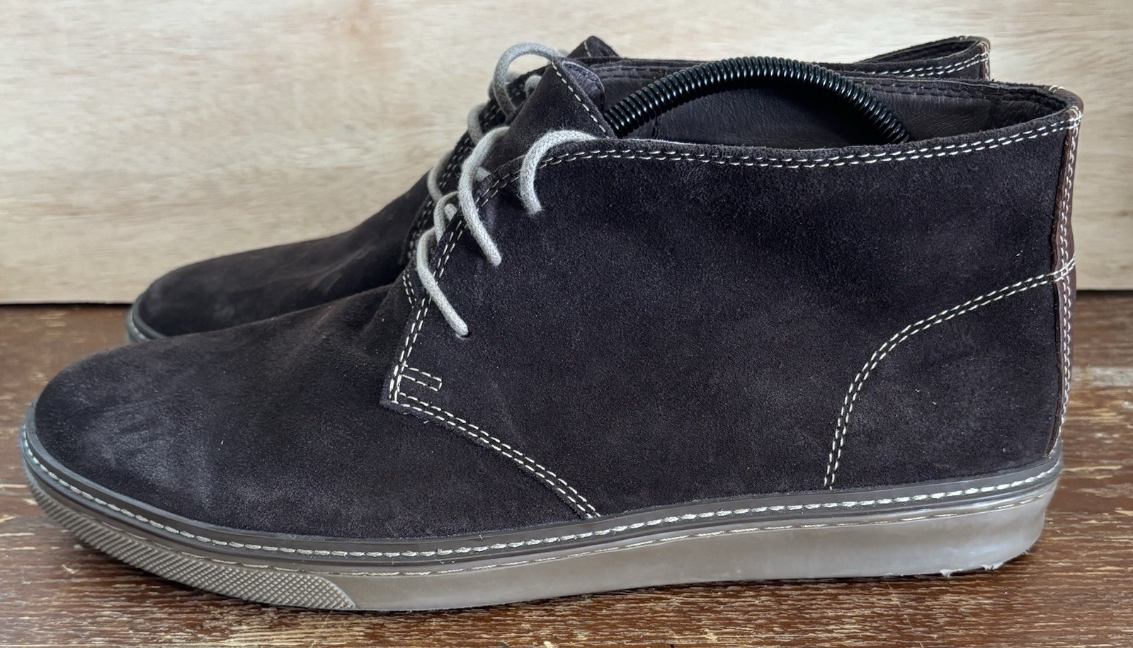 SAOLA SCARPE STRINGATE JOHNSTON & MURPHY J&M UPTON NABUK uomo taglia 12 M