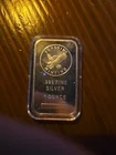 Sunshine Mint Silver Bar 0.999 Fine Silver 1 Oz, Sealed in Plastic Capsule