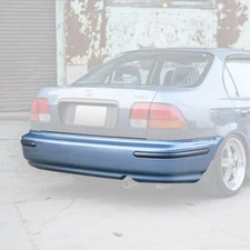 Fits 96-98 Honda Civic 2/4dr SIR-Style Rear Bumper Cover With Molding