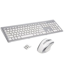 Wireless Keyboard and Mouse Combo USB 2.4G Wireless Keyboard Compatible Windo...