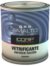 Vernice Vetrificante ad Acqua Trasparente Lucida Barattolo 750ml Icorip