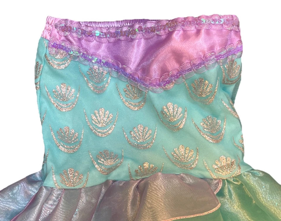 Vestido/Falda Sirenita Ariel Talla 4 Disfraz Tienda Disney Play Dress-up Foto 2 de 4