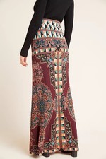 Farm Rio x Anthropologie Small Mixed Print Maxi Skirt Tube Dress Boho Geometric