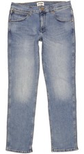 Wrangler Greenssboro Men Blue Straight Regular Stretch Jeans W32 L32 105646 
