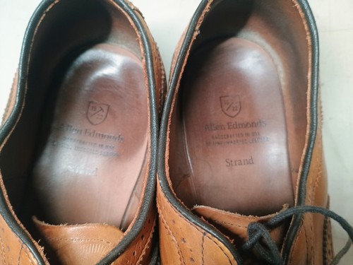 Allen Edmonds Herren 10 "Strang" Walnuss Braun Leder Oxford-Schuhe Kappe Zehe-VERSAND KOSTENLOS - Bild 15 von 24