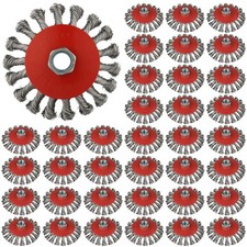 Rocaris 36 Pack 4 Inch Wire Wheel for 4 1/2 Angle Grinder, Twist Knotted Wire...
