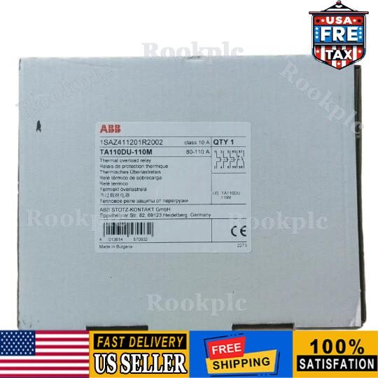 ABB TA110DU-110M 10261472 1SAZ411201R2002 80-110A OVERLOAD RELAY