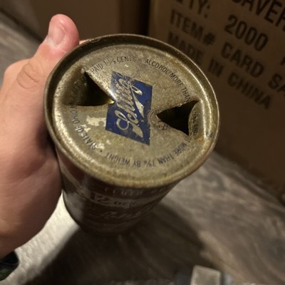 1940s-1950s Schlitz Steel Flat Top Beer Can 12 Ounce EMPTY | eBay