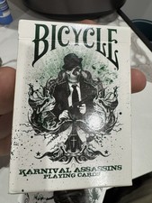 limited edition Bicycle Karnival Assassins Green Deck of playing cards