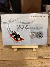 2022 Chinese Panda (not 1oz silver)  Commemorative Platinum Coin 1 Gram Platinum 4065.22 per troy oz