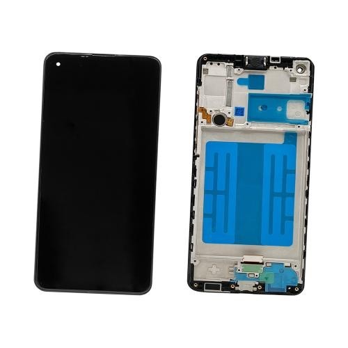 DISPLAY LCD FRAME OEM PARI ORIGINALE SERVICE SAMSUNG A21S SM-A217FN TOUCH NERO