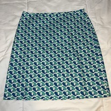 Talbots Petites - Striped Polka Dot Whale Print Pencil Skirt - Size 4P