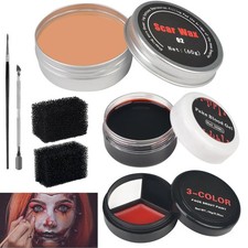 7PCS Halloween SFX Makeup Kit, Special Effects Clown Scar Face Body Paint