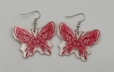 Butterfly Design Acrylic Earrings B