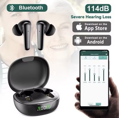 Rechargeable Hearing Aids With Digital Audio Amplifier App Control