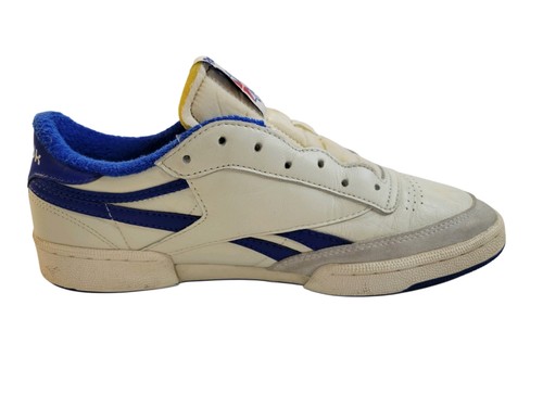 Mens Reebok Club C Revenge Vintage Leather Trainers Mens Size 10 Chalk/Blue - Picture 4 of 7