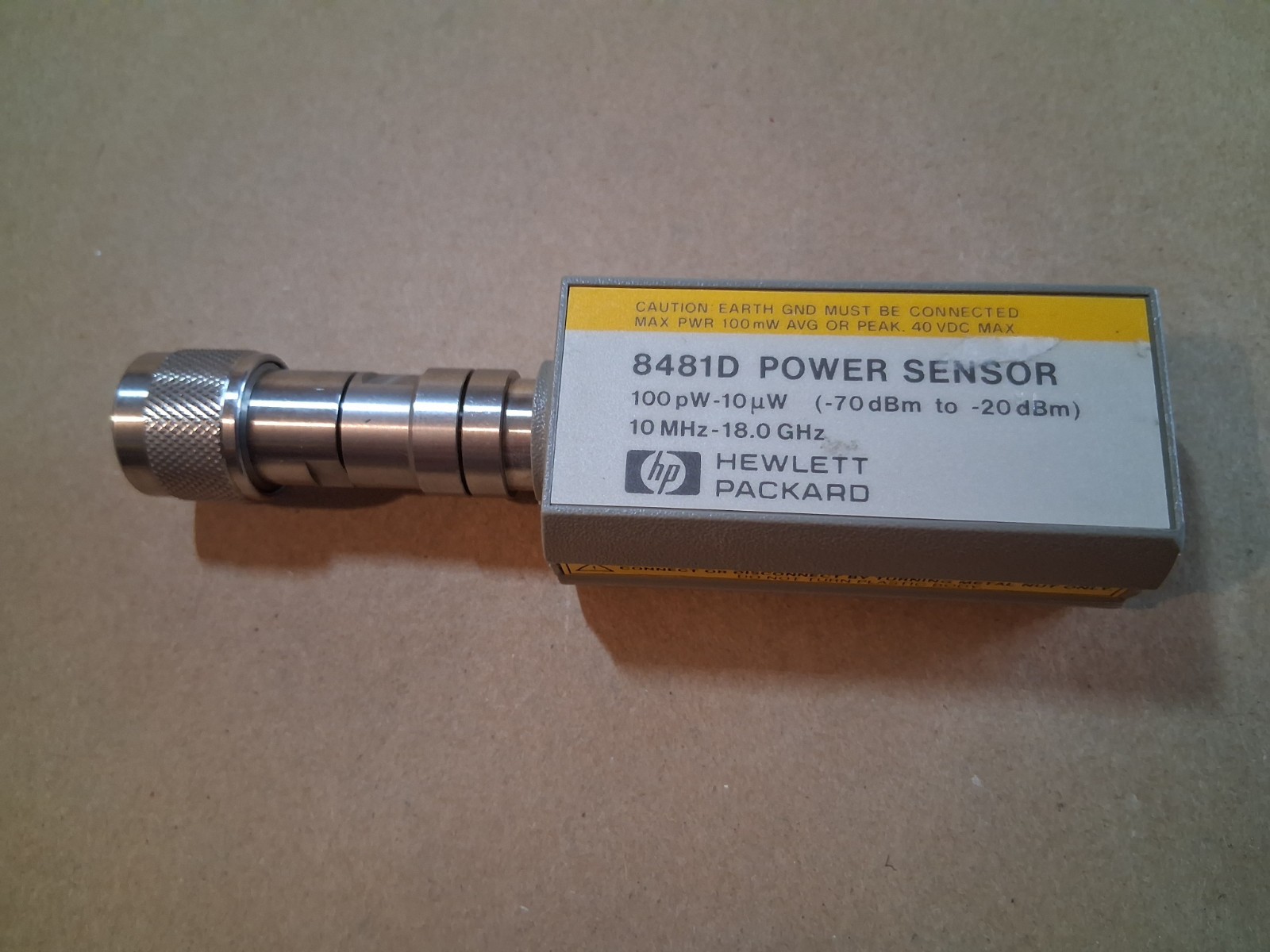 HEWLETT PACKARD 8481D POWER SENSOR 10 MHz - 18.0 GHz