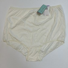 Vintage Vanity Fair Size 11 Cream Perfectly Yours Brief Cotton Panties Granny