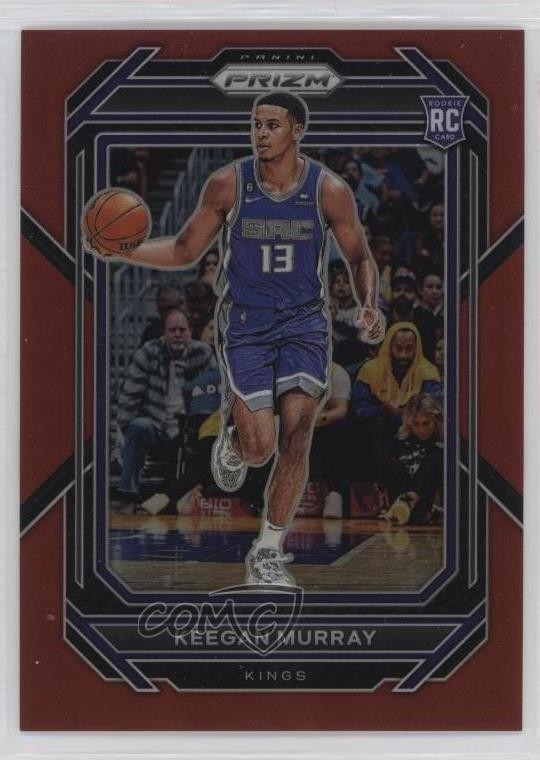 2022-23 Panini Prizm Red Prizm /299 Keegan Murray #245 Rookie RC 14cm