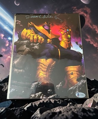 Isaac C. Singleton Jr. Signed Thanos Avengers 8x10 Beckett COA Voice Actor