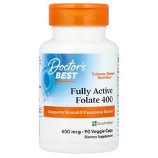 Doctor's Best Fully Active Folate 400 mit Quatrefolic 400 µg 90 Kapseln